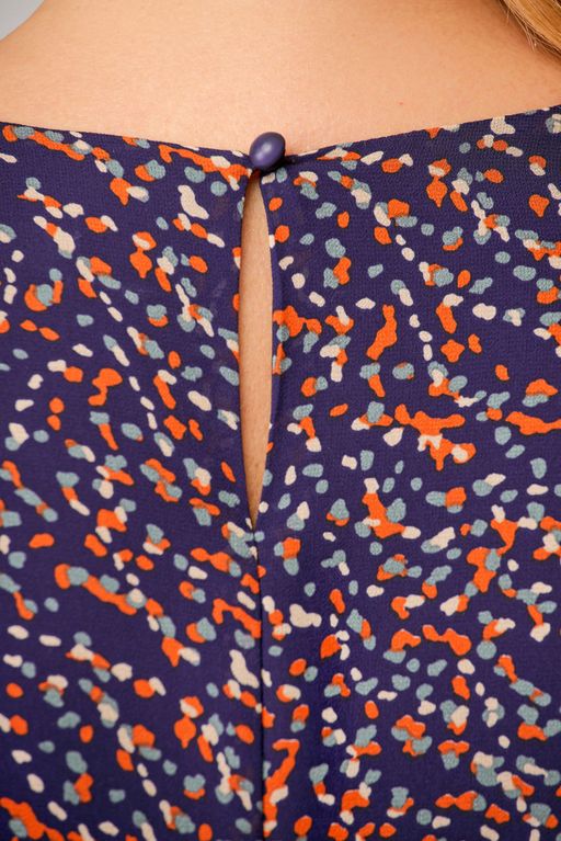 Блуза Swallow 803.2 черный+серебряный узор фото 825