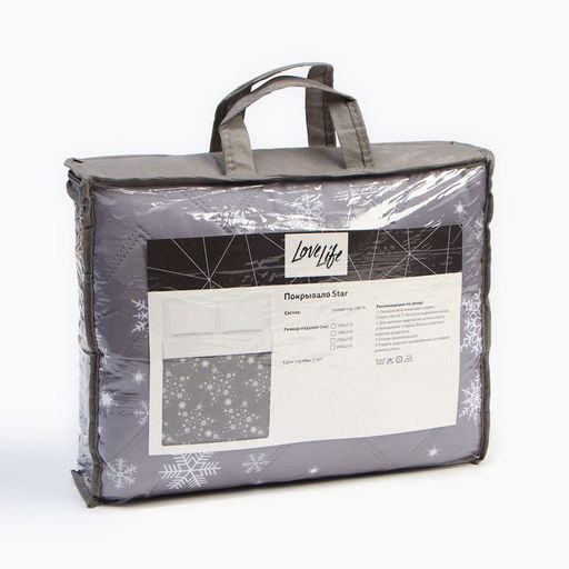 Покрывало LoveLife евро Star 200*2105см, микрофайбер, 100% п/э  фото 4