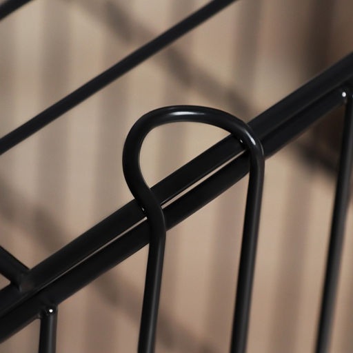 Клетка с люком для собак и кошек, 100×60×70 см, чёрная