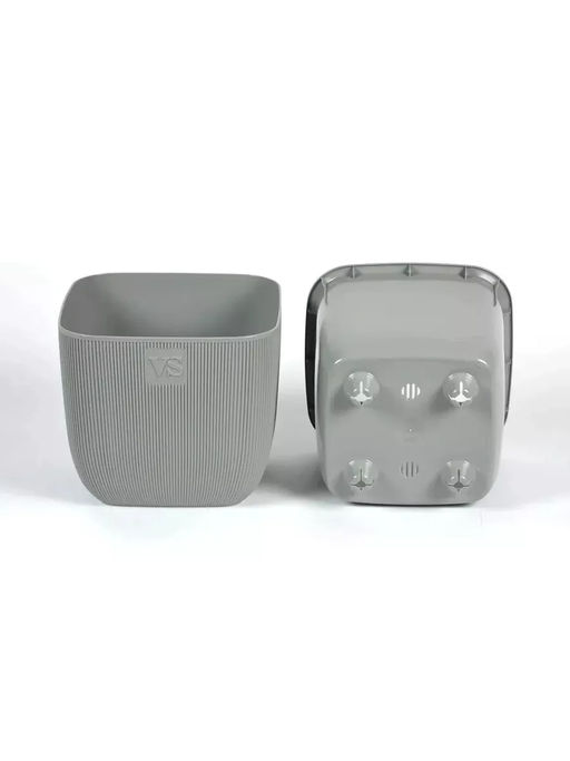 Горшок для цветов с дренажной системой Фабио VipSet 4,7 л серый (AMF-4,7-03) - Крассула фото 6