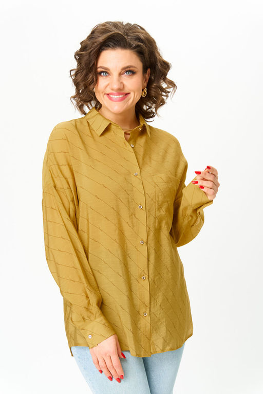 Рубашка Michel Chic 778 горчица  фото 3