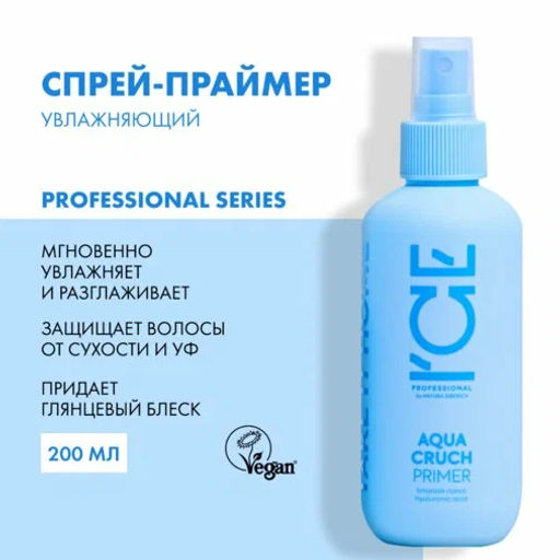 "NS" ICE Professional/ Home/ Aqua Cruch/ Праймер-спрей д/волос Увлажняющий 200мл