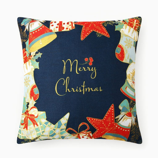 Наволочка декоративная новогодняя Этель. Новый год 43?43 см, велюр