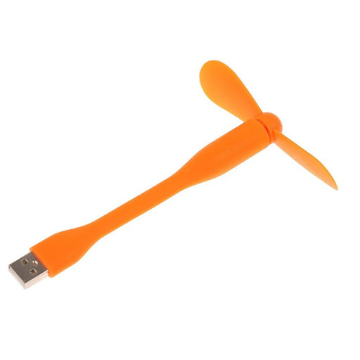 Вентилятор с гибким корпусом Luazon LOF-05, USB, 11 см, оранжевый - Luazon home фото 2