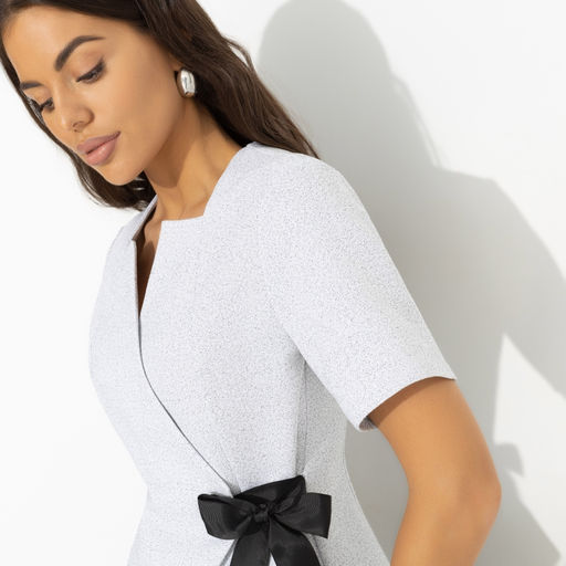 Костюм с юбкой приталенного силуэта Актуально сегодня (2 в 1 gray) - Charutti фото 3