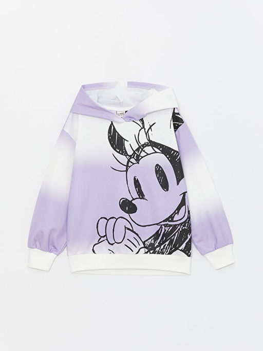 Minnie Mouse Bask?l? K?z ?ocuk Hoodie ve Tayt - Waikiki фото 2