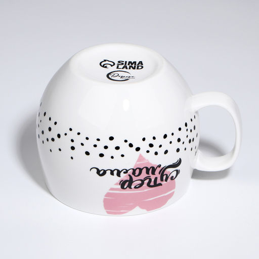 Кружка чайная керамическая Супер мама, 600 мл