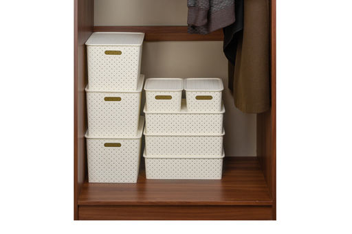 Корзинка с крышкой 7,5 л 35*24,5*10,5 см Береста слоновая кость (модель 5221/26) - Elan gallery фото 7