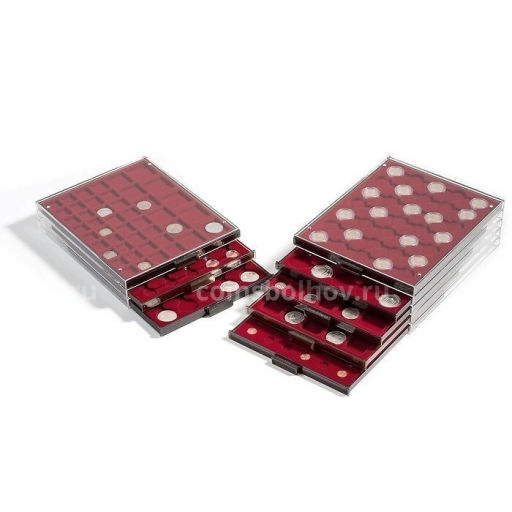 Кассета на 35 круглых ячеек для хранения и презентации монет диаметром до 32.5 мм (LEUCHTTURM 331868)