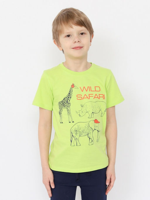 CRB wear/ HSKB 63832-36 Футболка для мальчика,лайм/Ex.Cherubino  фото 2