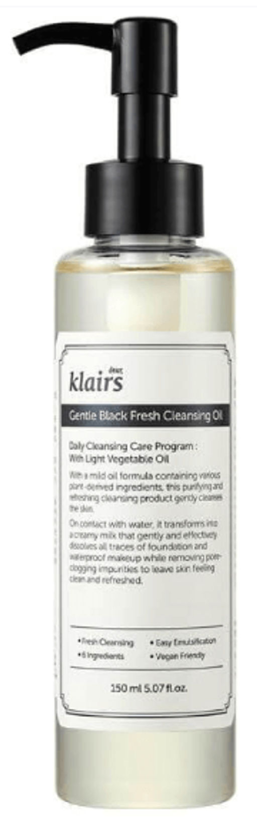 DEAR, KLAIRS Гидрофильное масло натуральное Gentle Black Deep Cleansing Oil (150 мл)  фото 2