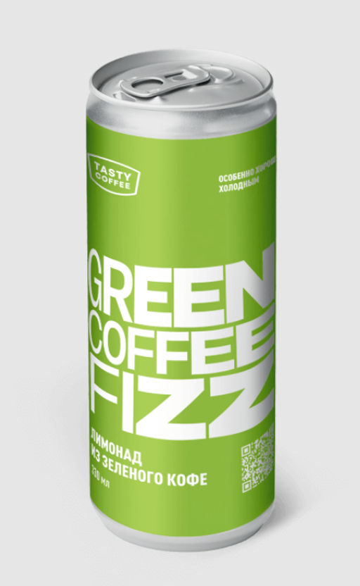Кофе газированный Tasty Coffee Green Coffee Fizz 330 мл  фото 5