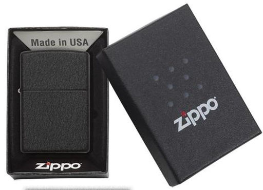 Зажигалка ZIPPO с черным покрытием с кракелюром | Classic Black Crackle 236  фото 5