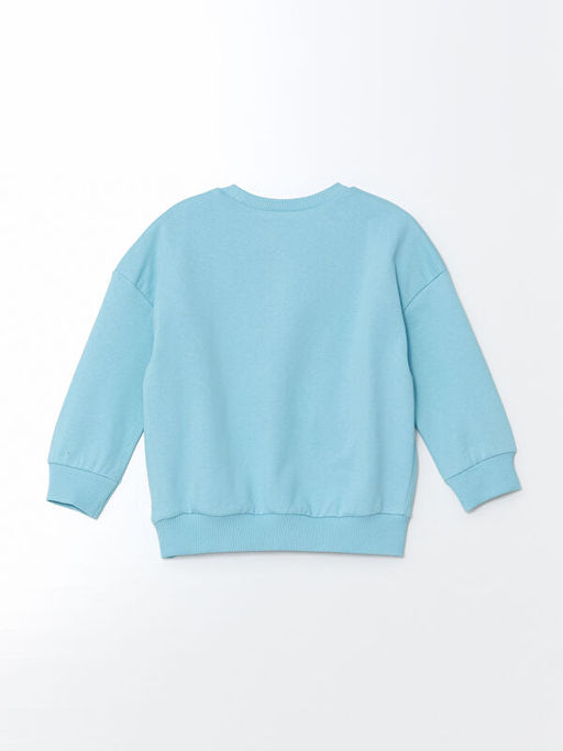 Bisiklet Yaka Bask?l? Erkek Bebek Sweatshirt - Waikiki фото 2