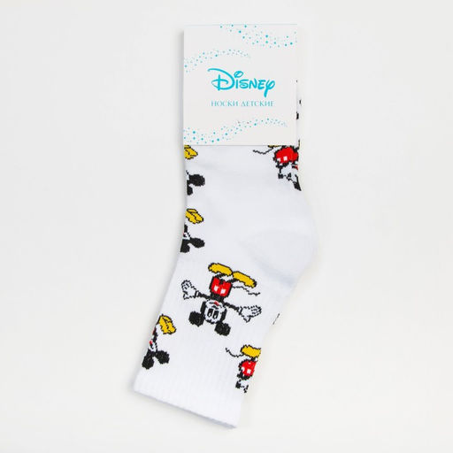 Носки для мальчика «Микки Маус», Disney, 20-22 см, цвет белый