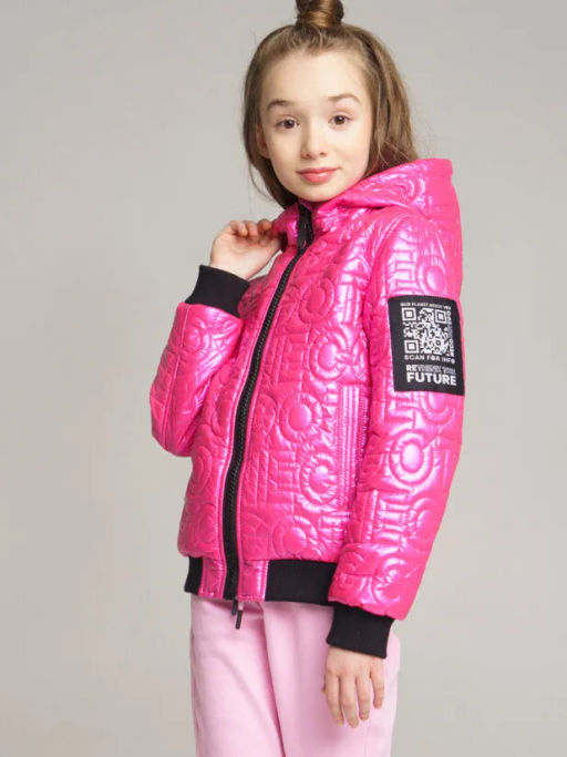 PlayToday / Куртка текстильная с полиуретановым покрытием для девочек  фото 6