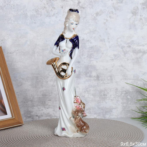 Статуэтка Дама музыкант 30 см / 141104 /уп 24/ - Галеонтрейд фото 3