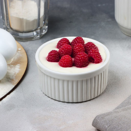 Рамекин керамический «Кушай», 9.5×4.5 см, 200 мл, цвет белый