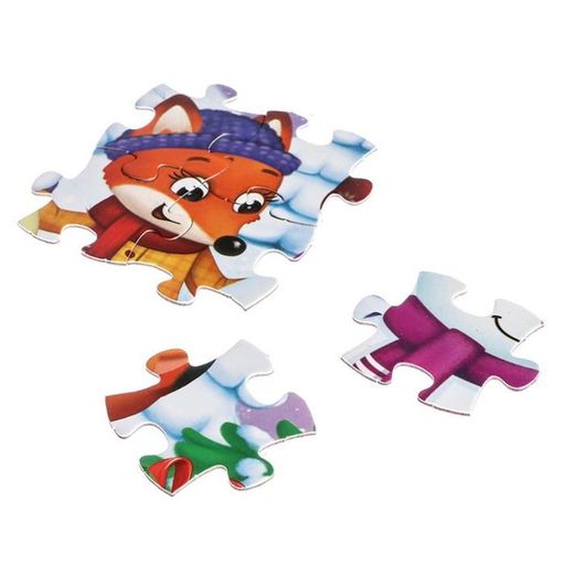 Пазлы в металлической коробке Новогодние забавы, 54 детали - Puzzle time фото 3