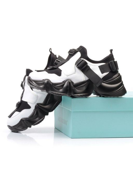 05-FDG103-2P WHITE/BLACK Кроссовки женские (натуральная кожа, текстиль) - No name фото 13