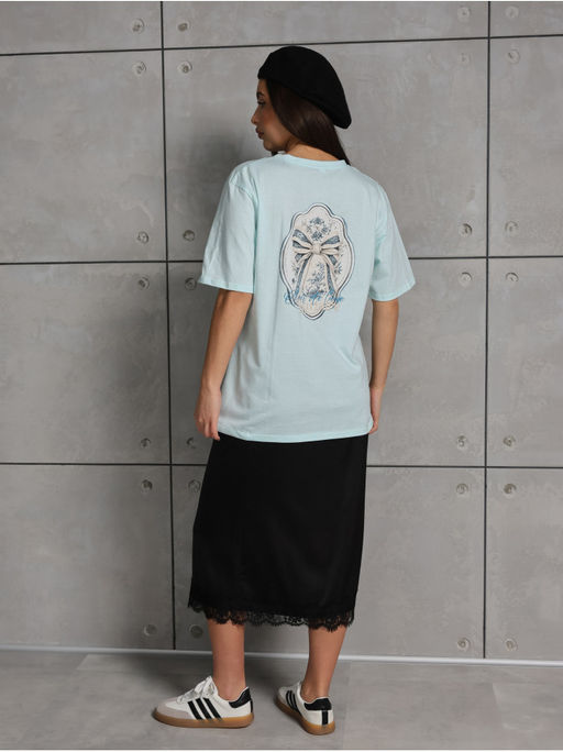 Футболка "Грета" Голубой Женская