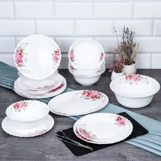 Столовый набор 20 предметов / 20/LHK6810 (19010) /уп 4/ Розовая композиция - Галеонтрейд фото 2