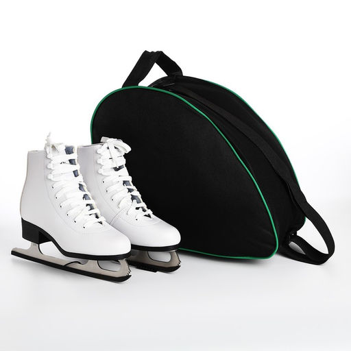 Сумка спортивная для коньков, 40×32×20 см, чёрная