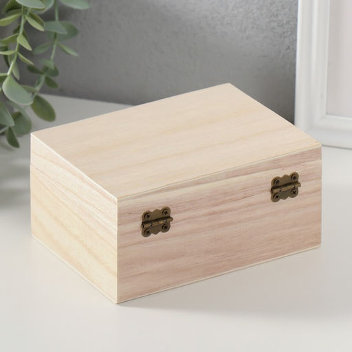 Шкатулка для росписи дерево «Прямоугольная», для творчества, декора, 14×7×10.5 см