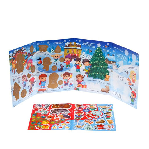 Книжка со скретч слоем и многоразовыми наклейками Зимние загадки - Буква-ленд фото 11
