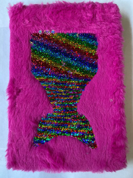 Блокнот плюшевый "Mermaid tail", mix, 21,5х15 см, плотность 80 гр.