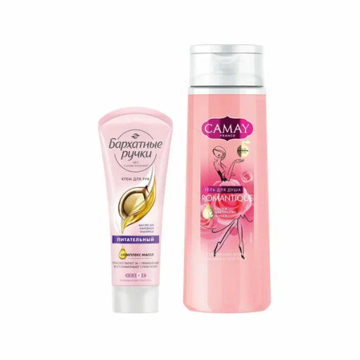 КАМЕЙ+БАРХАТНЫЕ РУЧКИ набор "Красота и Уход" (250мл+80мл)