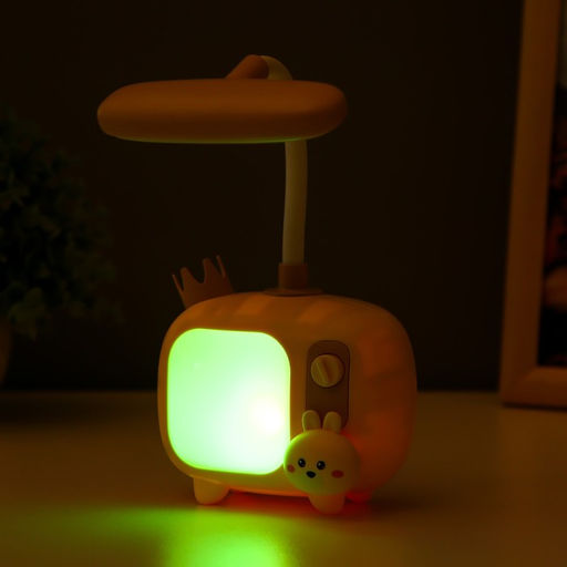 Настольная лампа «Зайка» LED 3 Вт USB АКБ МИКС 6×9.5×22.5 см RISALUX