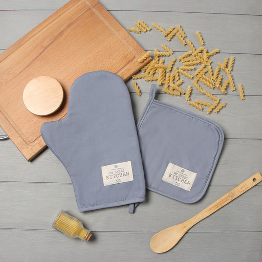 Набор кух. Этель Kitchen цв.серый, варежка-прихватка 20х28см, прихватка 19х19см,100% хл  фото 7