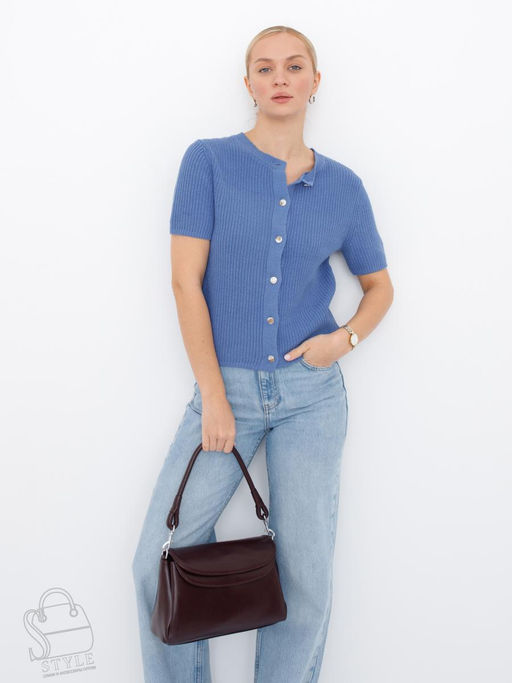 Сумка женская кожаная 0036VG wine purple  Vitelli Grassi