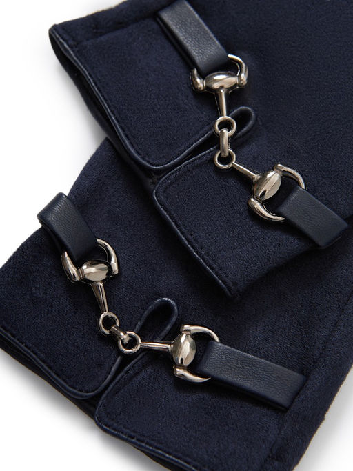 Перчатки жен флис LB-CP-138 navy