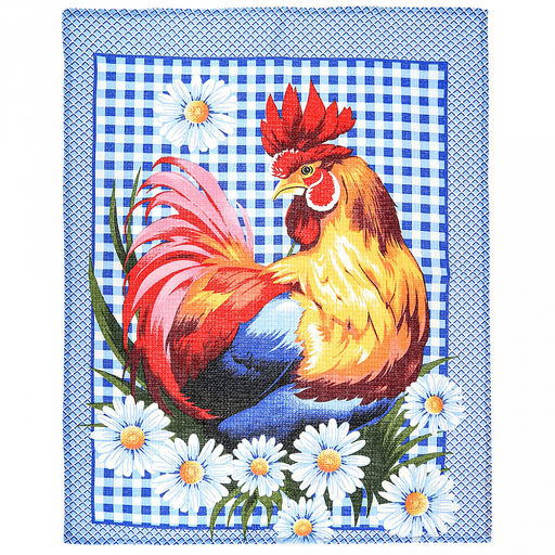 Салфетка хозяйственная 50х60см "Домашнее хозяйство", набор 3шт, вафельное полотно, хлопок 100%, плотность 245г/м2, на картоне, "Домашняя мода" (Россия)