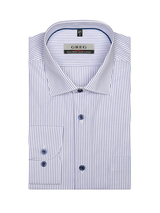 Сорочка мужская длинный рукав GREG 121/111/2246/1p