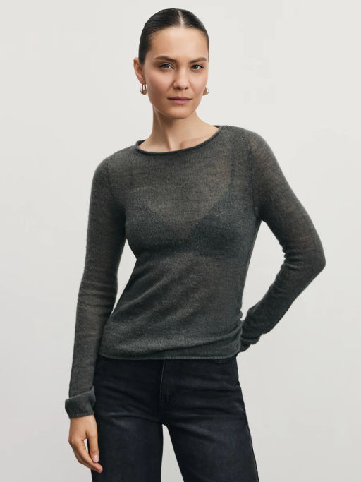 Джемпер с драпировкой с содержанием шерсти / Zarina