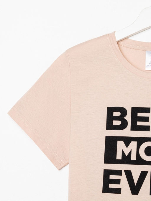 Футболка женская KAFTAN Ever, размер 40-42, бежевая