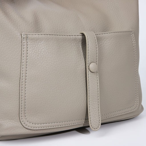 Сумка-тоут на молнии, 2 наружных кармана, цвет серый - Simaland фото 4