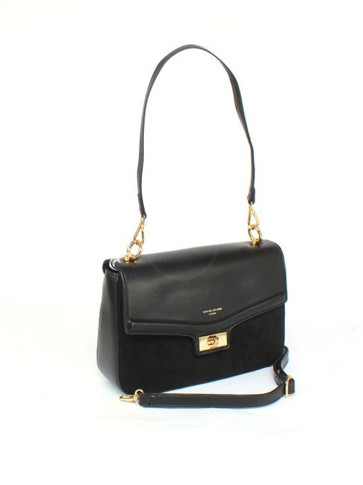 Сумка женская искусственная кожа DJ-CM 6775-BLACK, 1отд, плечевой ремень, черный SALE 257706 - Adelia фото 6