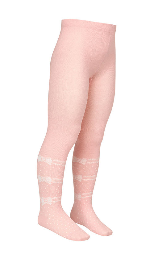 (Omsa) Collant 12P32-3 с рисунком (бантики)