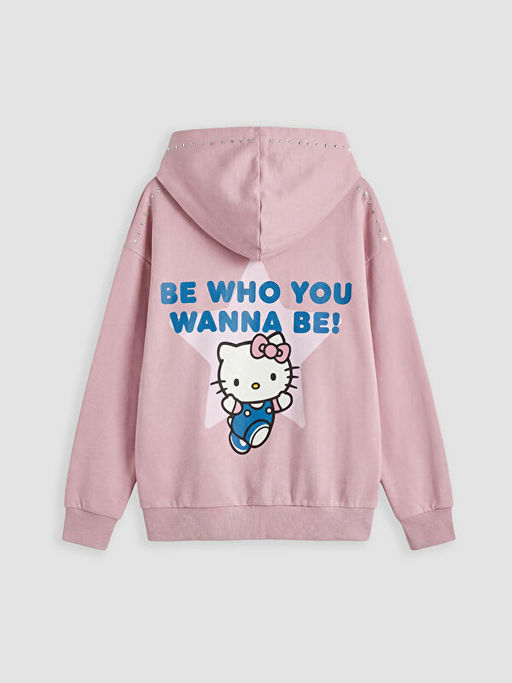 Свитшот Hello Kitty для девочек с капюшоном