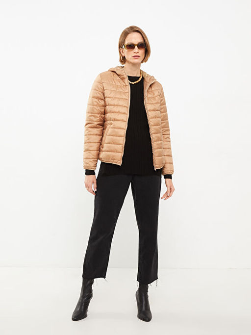 Kap??onlu D?z Uzun Kollu Kad?n Mont - Waikiki фото 2