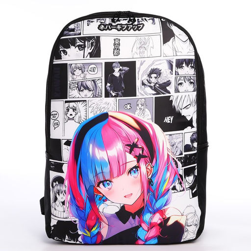 Набор 2 в 1, рюкзак, пенал Аниме девочка, 42х28х13 см, цвет черный - NAZAMOK KIDS фото 3