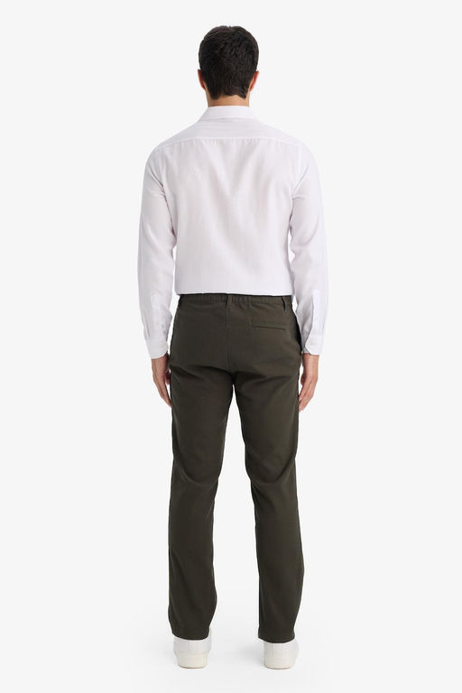 REGULAR FIT Erkek Pamuklu Smart-Casual Pantolon - Defacto фото 6