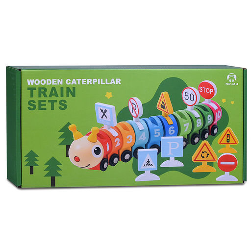 Игра развивающая Умная гусеничка в коробке - Щепочка фото 6