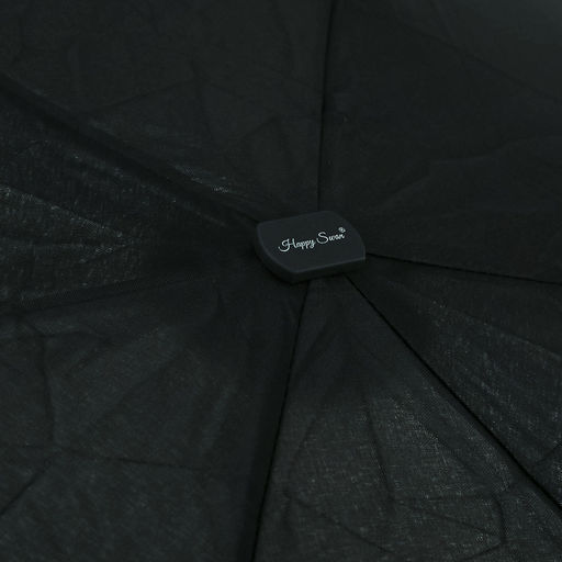 Зонт-мини механический Моно ткань эпонж (полиэстер), 6 лучей, д/купола 88см h50см, 5 сложений, 17см в сложенном виде, механизм против ветра, ручка с покрытием soft-touch, цвет черный, 184гр (Китай) - Домашняя Мода фото 5