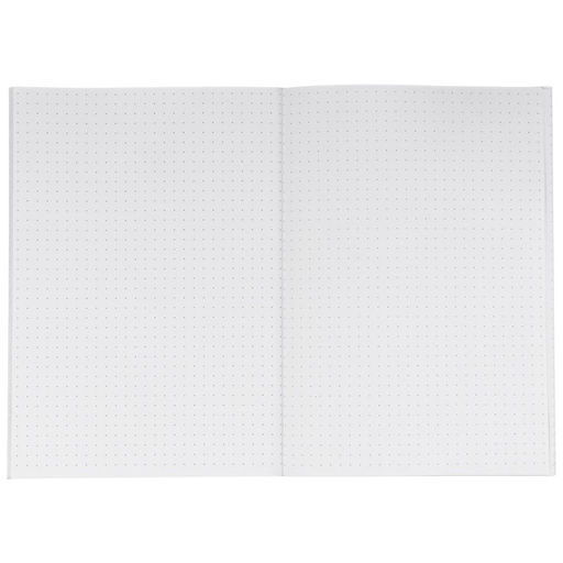 Блокнот А5, 40 листов, на скрепке, в точку, тиснение серебро, «Минни Маус и единорог»