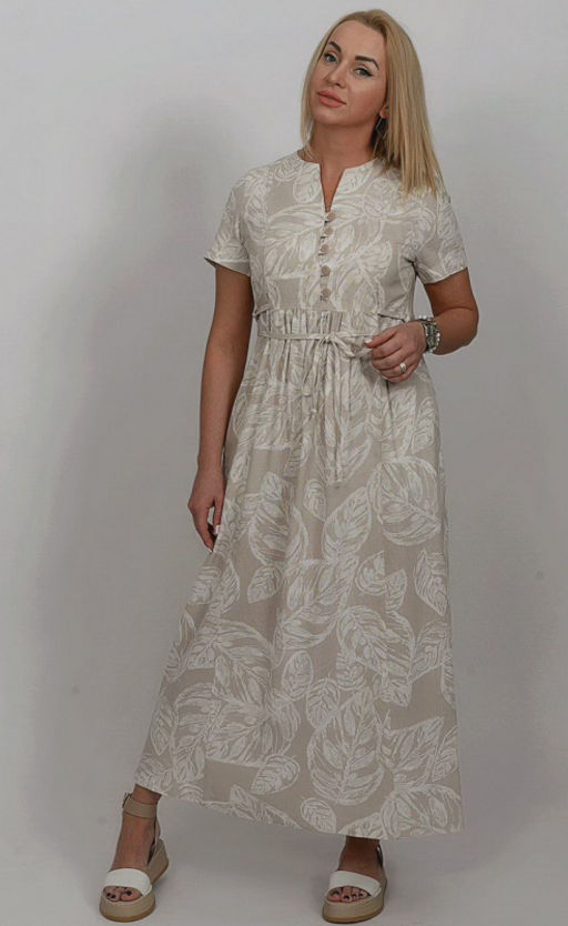 Льняное платье 019Л - Новый лен фото 7